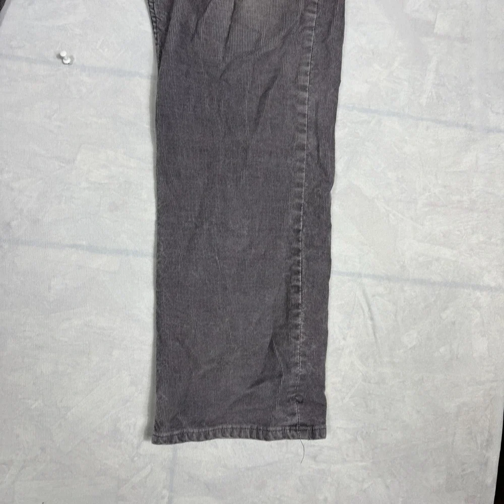 Banana Republic Mens Corduroy Pants Gray Slim‎ Fit Straight Leg Size 36x30